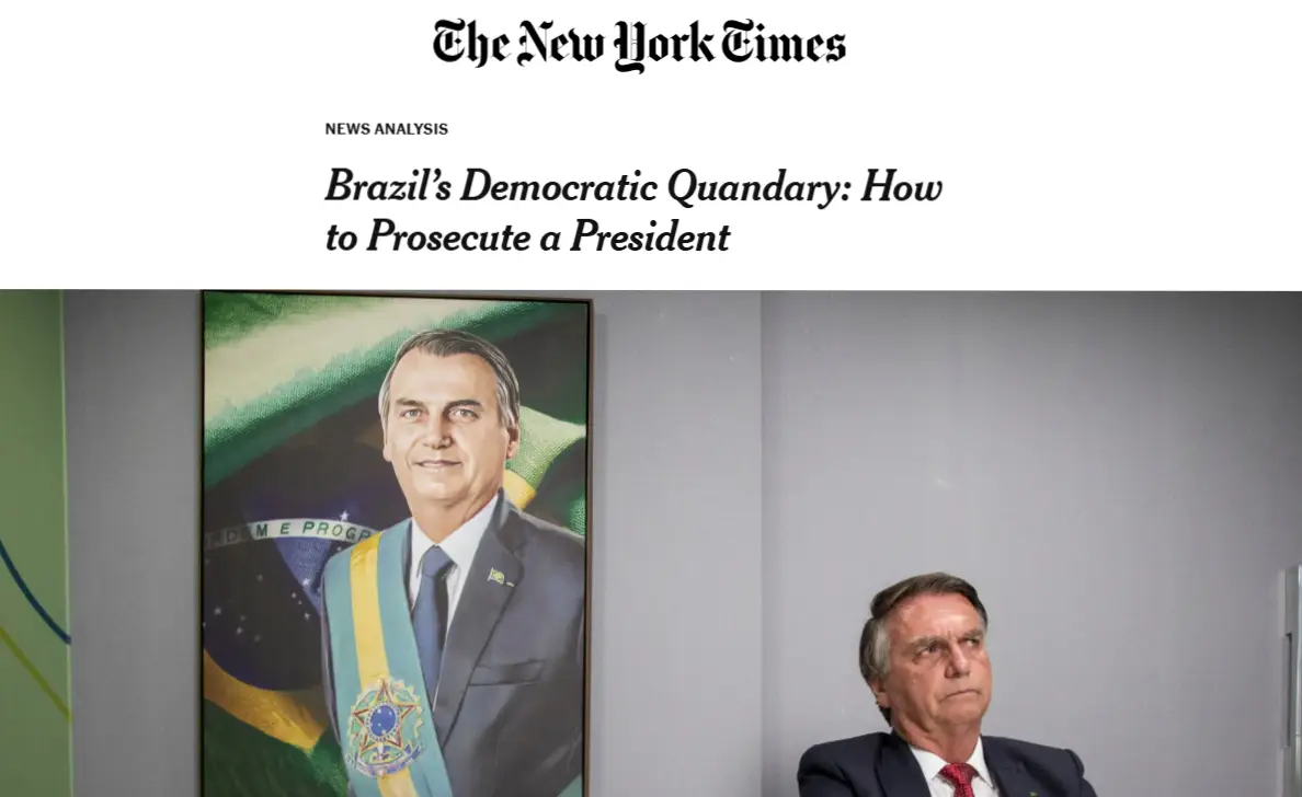 New York Times revela contradição no julgamento de Bolsonaro e questiona poder do STF 2 New York Times revela contradição no julgamento de Bolsonaro e questiona poder do STF - Imagem do artigo