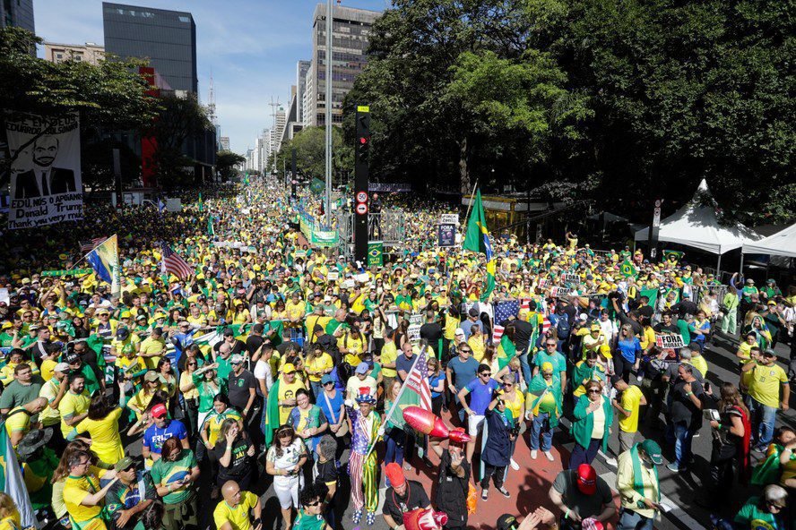 Ato na Paulista atrai Multidões e mostra força dos apoiadores de Bolsonaro 2 Ato na Paulista atrai 37,6 mil e mostra fôlego dos apoiadores de Bolsonaro - Imagem do artigo original