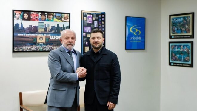 Zelensky e Lula alinham passos para cessar-fogo e comércio na ONU 2 Zelensky e Lula alinham passos para cessar-fogo e comércio na ONU - Imagem do artigo