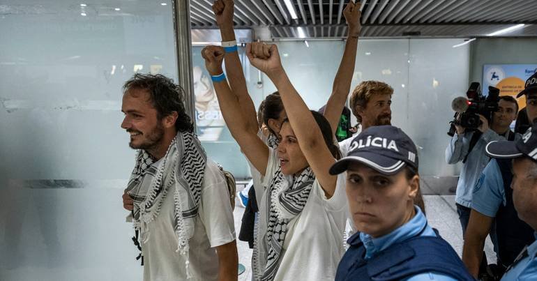 Governo português cobra repatriação de ativistas detidos a caminho de Gaza e evita custo ao contribuinte 2 Governo português cobra repatriação de ativistas detidos a caminho de Gaza e evita custo ao contribuinte - Imagem do artigo