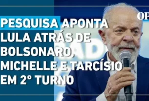 Pesquisa aponta Lula atrás de Bolsonaro