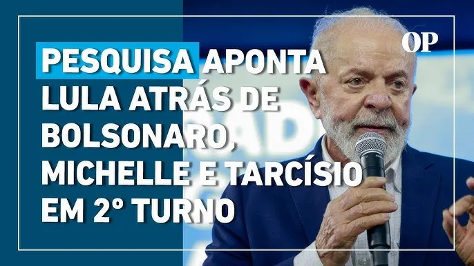 Pesquisa aponta Lula atrás de Bolsonaro